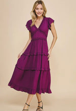 Tiered Tea Length Dress