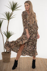 Keisha Long Sleeve Wrap Dress