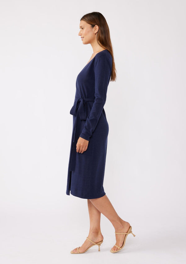 Sweater knit Wrap Dress