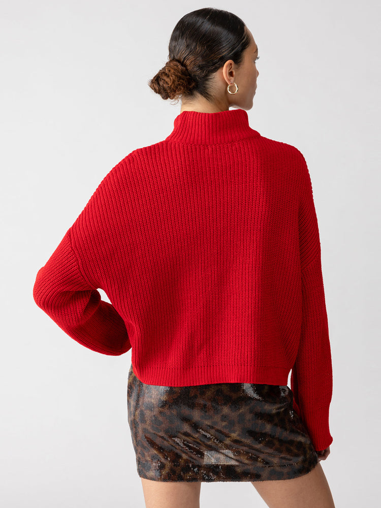 Stay Cozy Sweater Red