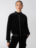 Mona Velvet Bomber Jacket