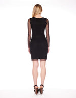 Empress Dress in Black Dot Mesh