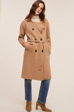 Cashmere Blend Sweater Coat