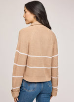 Zip Stripe Sweater