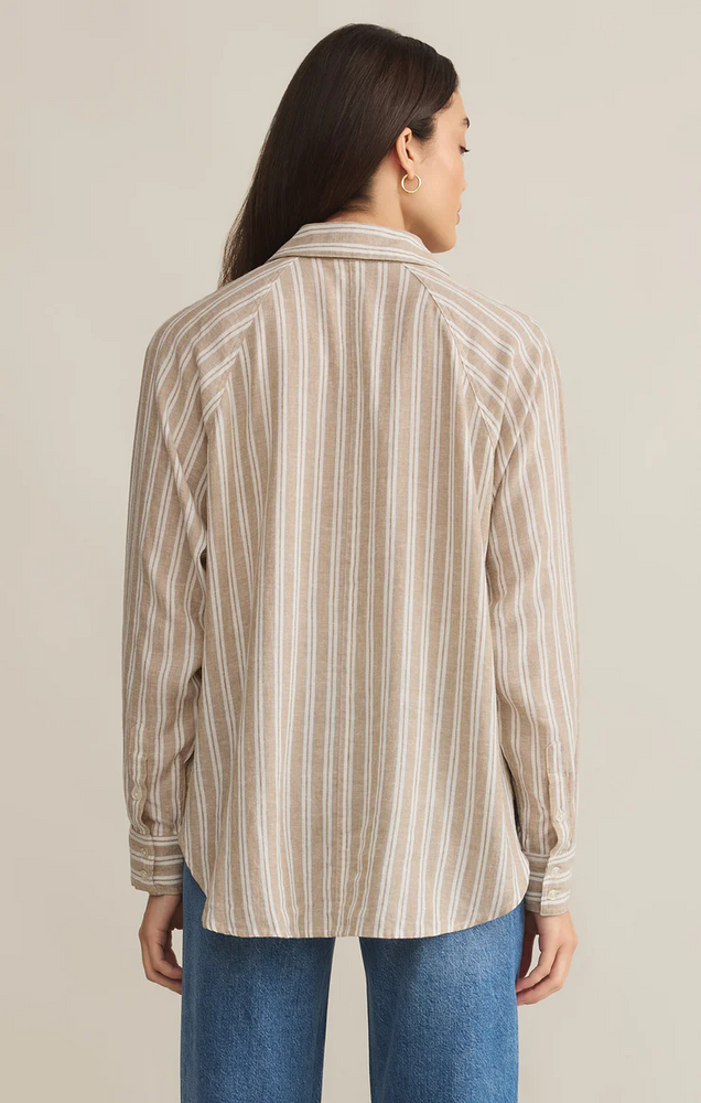 The Perfect Linen Striped Top