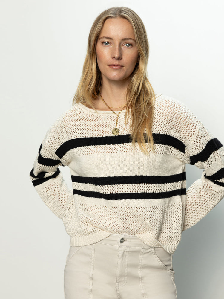 Sporty Stripe Sweater