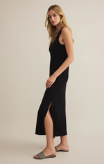 Coastline Midi Dress Black
