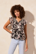 Mixed print Top