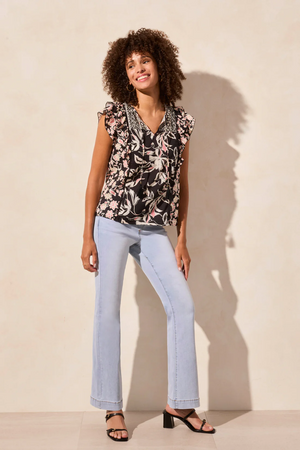 Mixed print Top