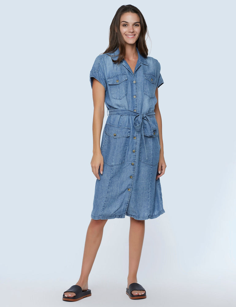 SS Denim Shirtdress