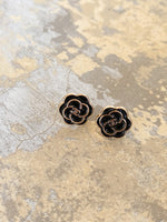 Vintage Chanel button earrings